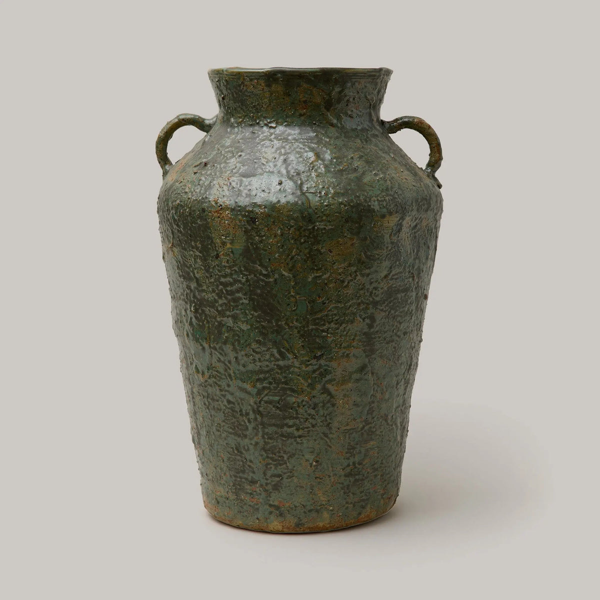Tall Green Glaze Double Handle Pot JDZ