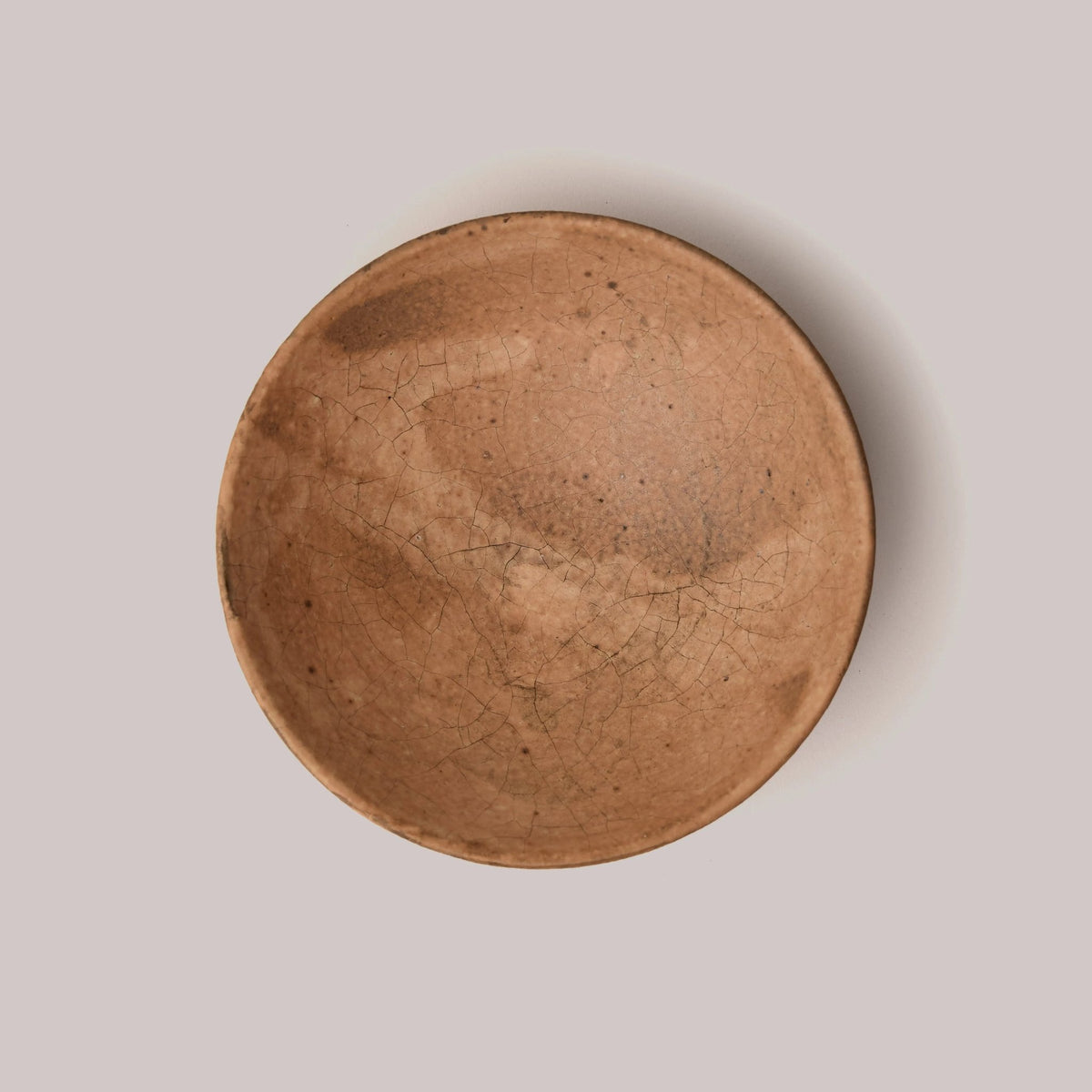 Kikuchi Toru Pink Glaze Bowl - Pink & Tan
