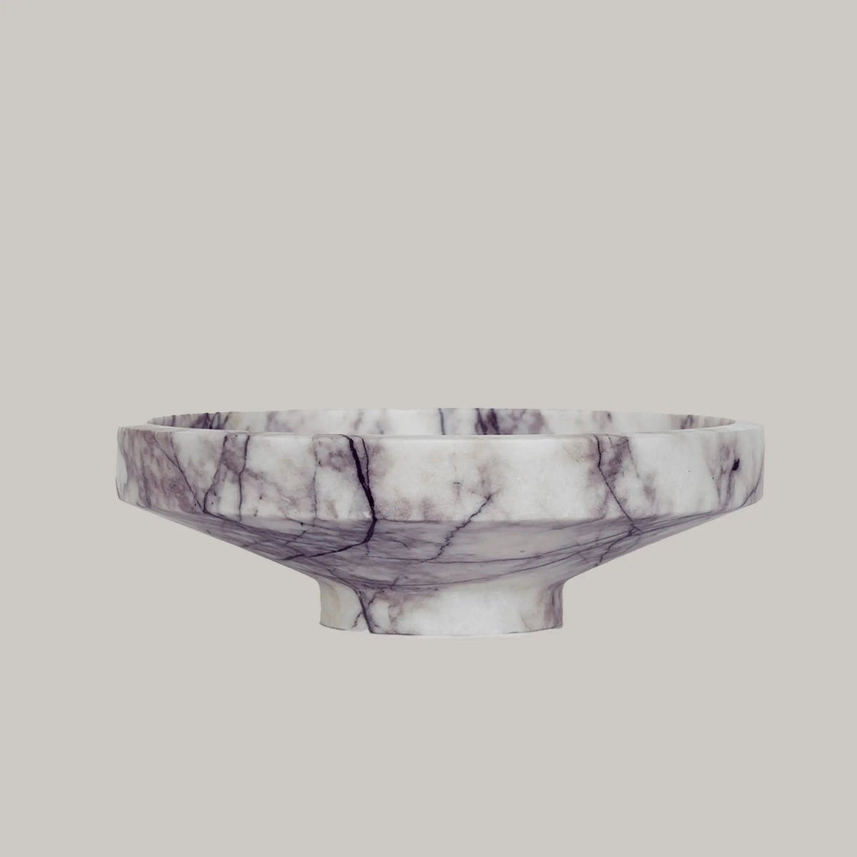 White Lilac Marble Vessel Kiwano Concept