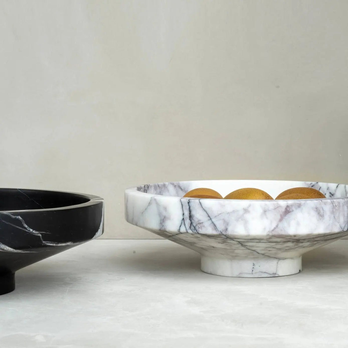 White Marble Vessel Kiwano Concept