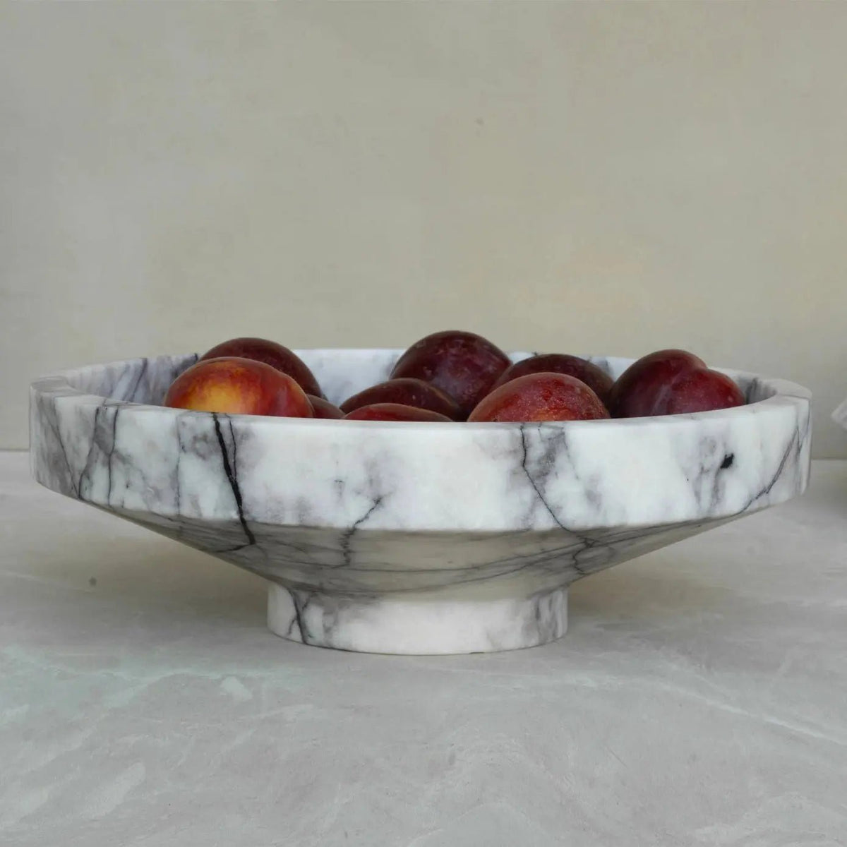White Marble Vessel Kiwano Concept