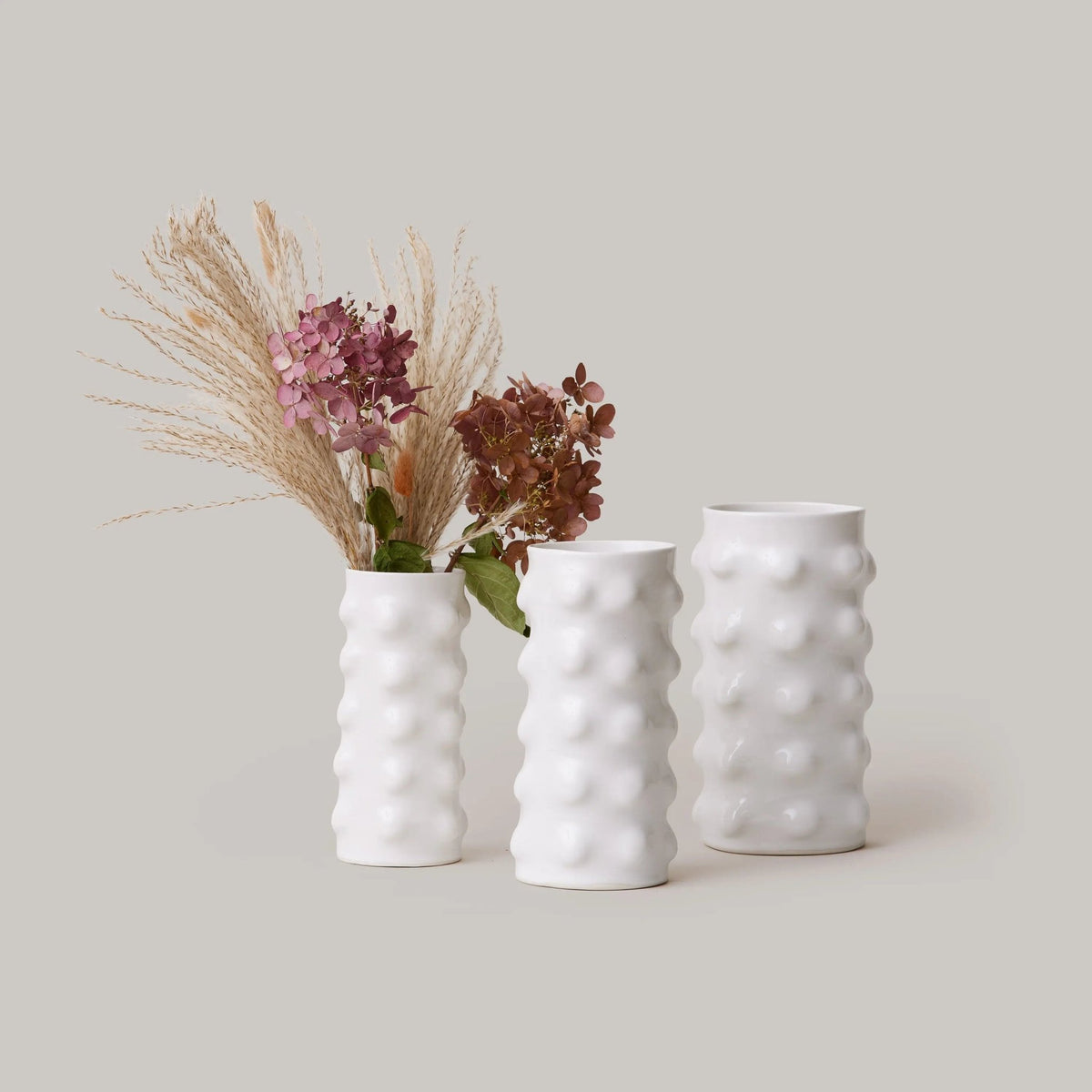 White Porcelain  Ceramic Vase Stephanie Grace