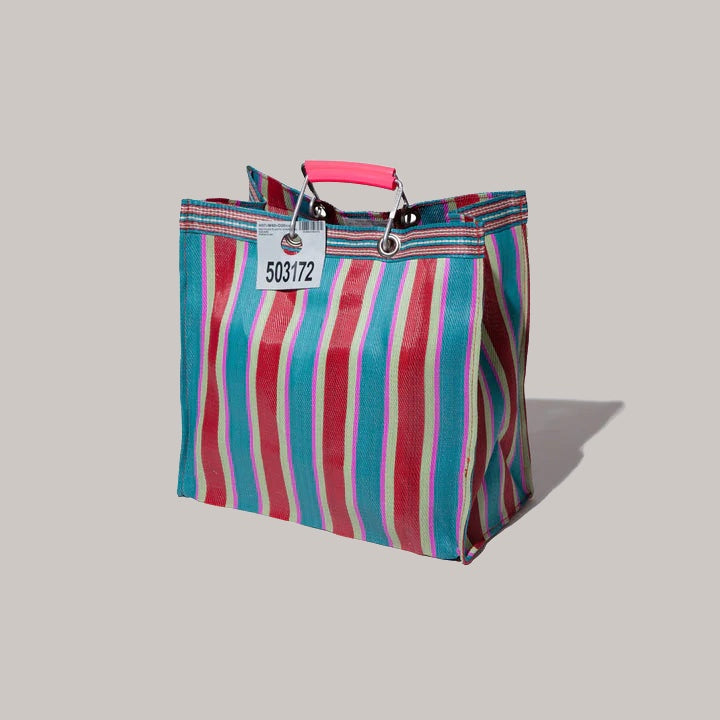 Recycled Plastic Bag Red/Blue