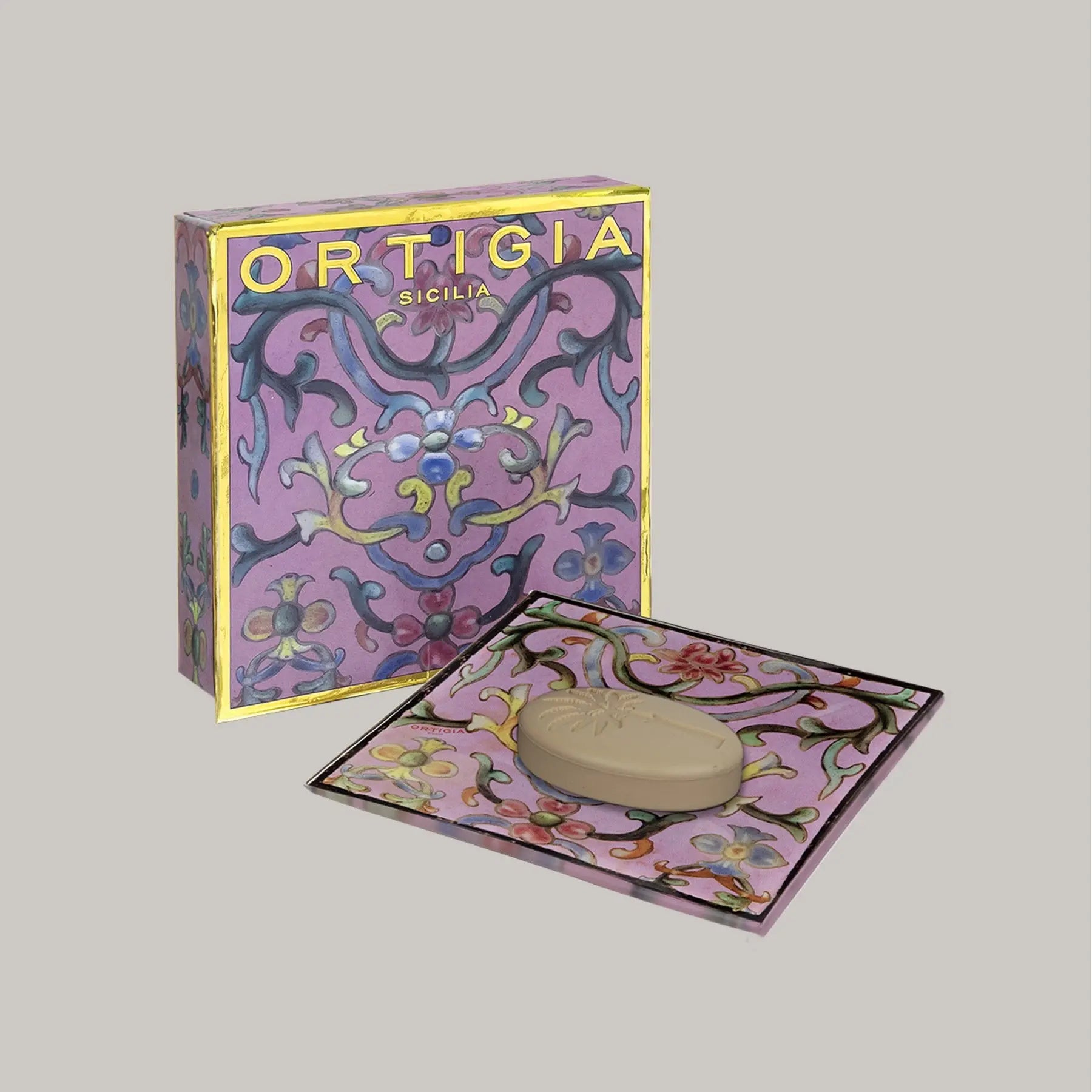 Soap and Glass Soap Dish Set Ortigia Sicilia