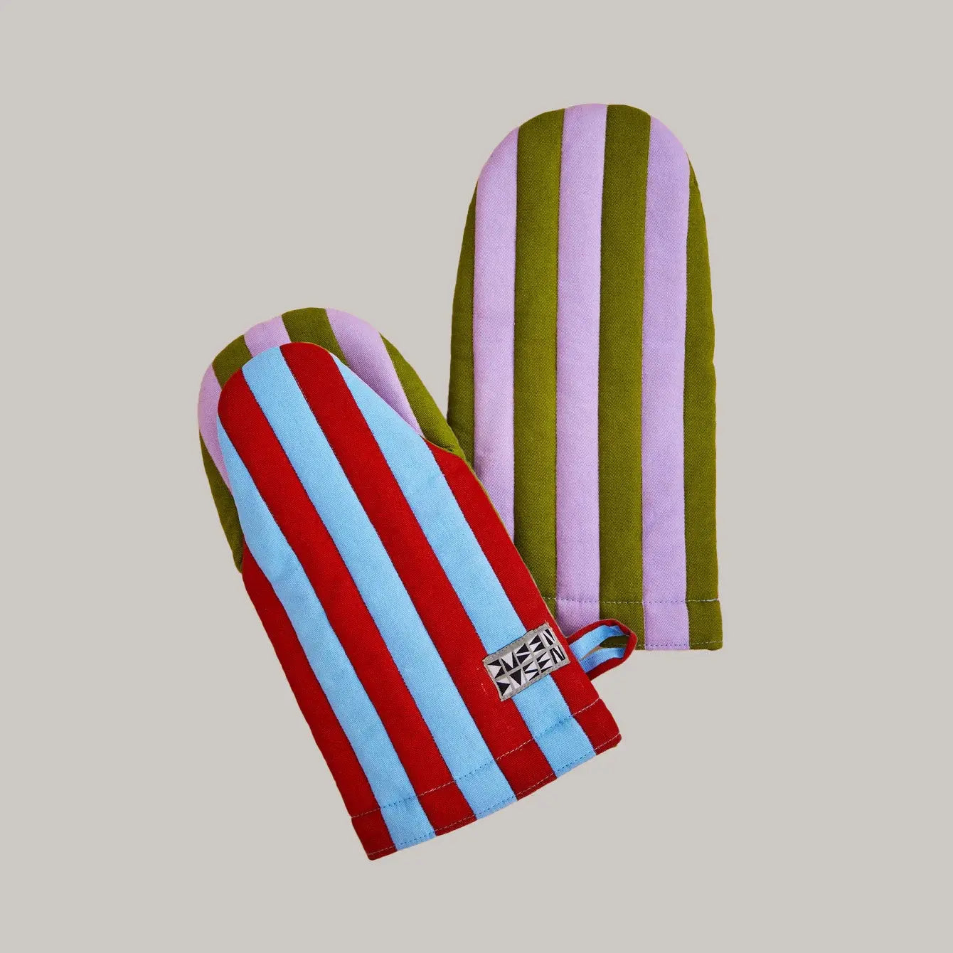 Striped Oven Mitt