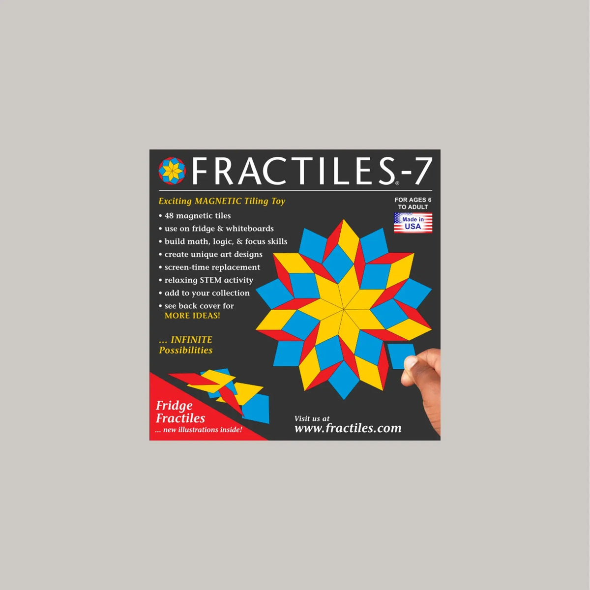 Magnetic Fractiles - Pink & Tan
