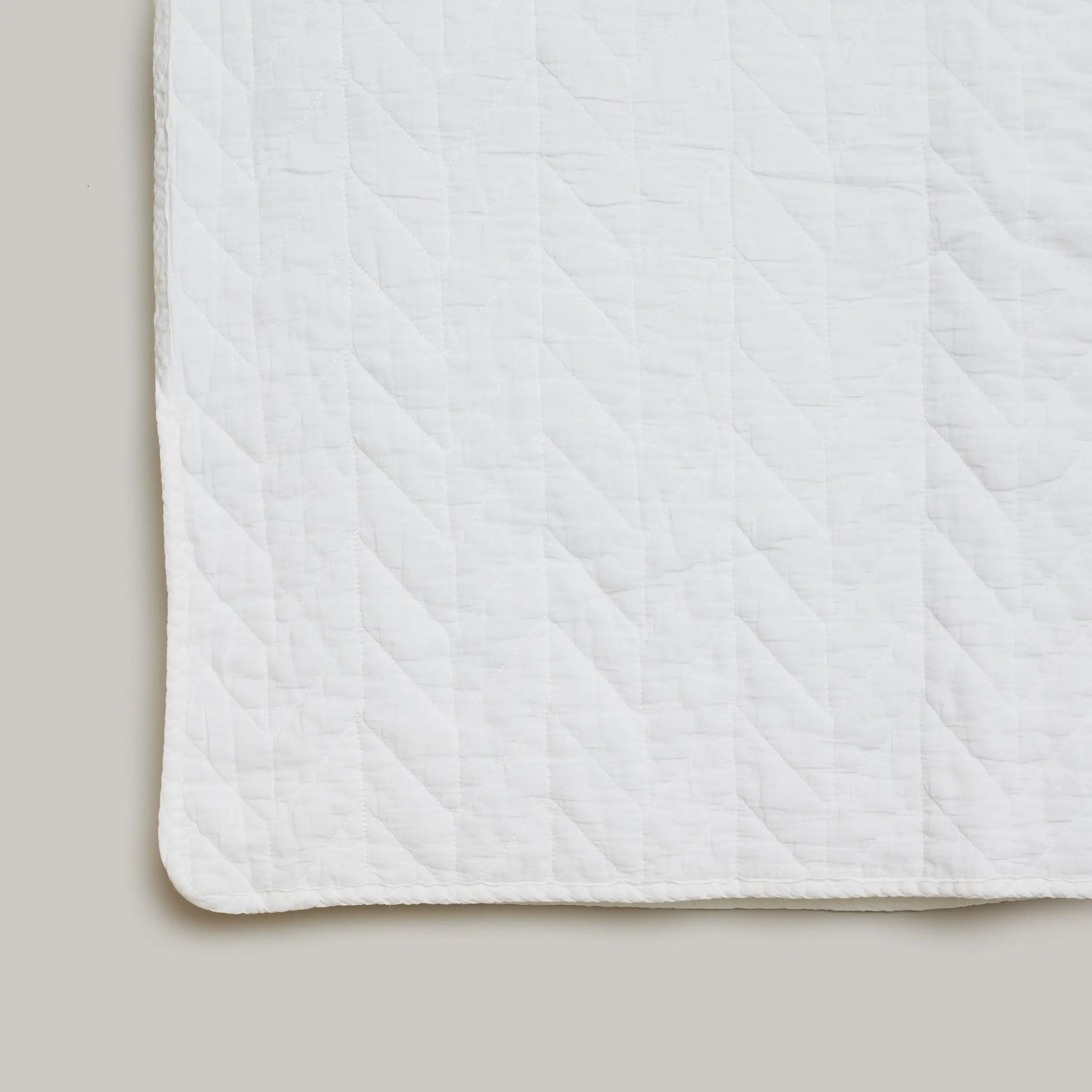 Organic Cotton Coverlet Pink & Tan