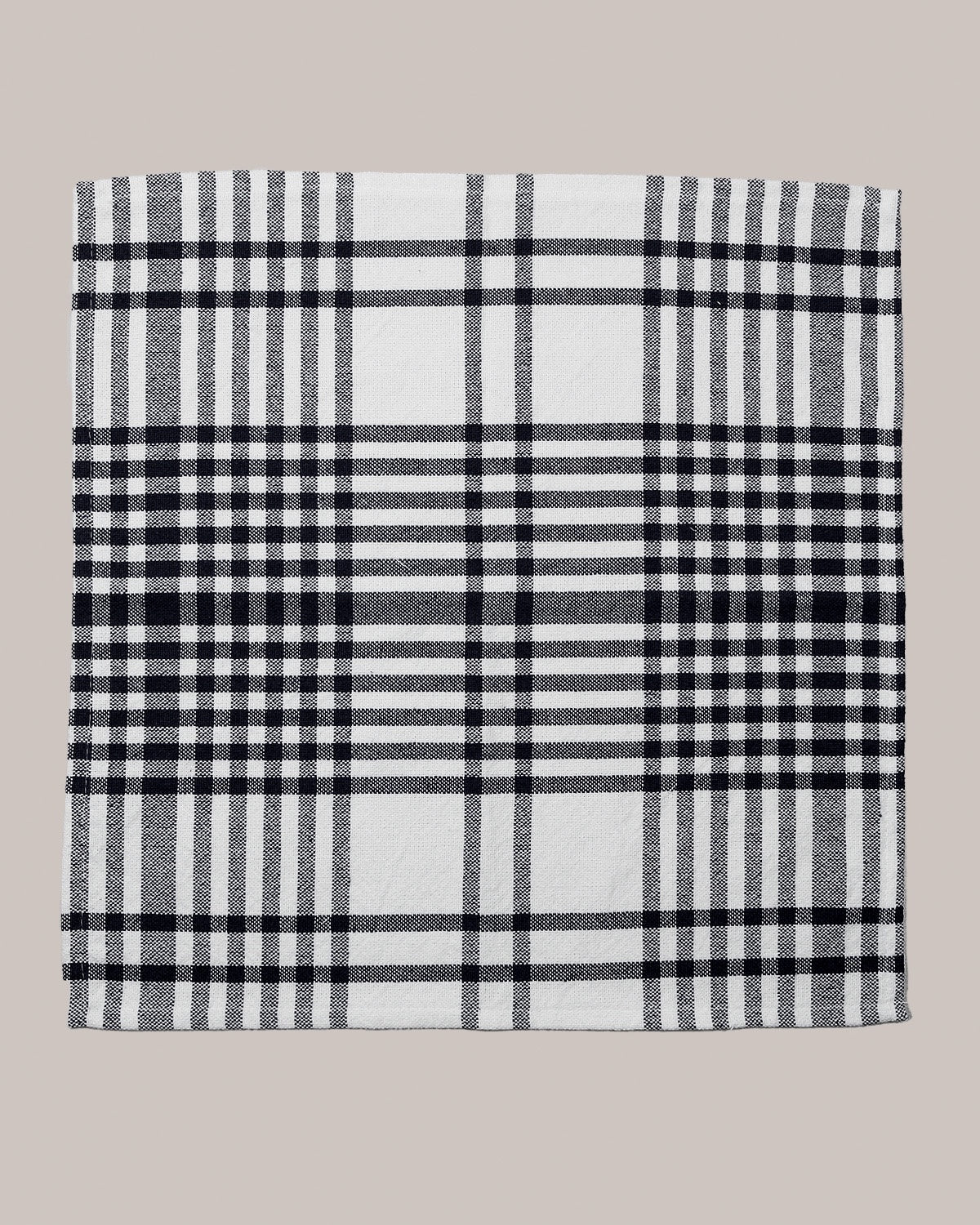 B/W Checked Cotton Kitchen Towels