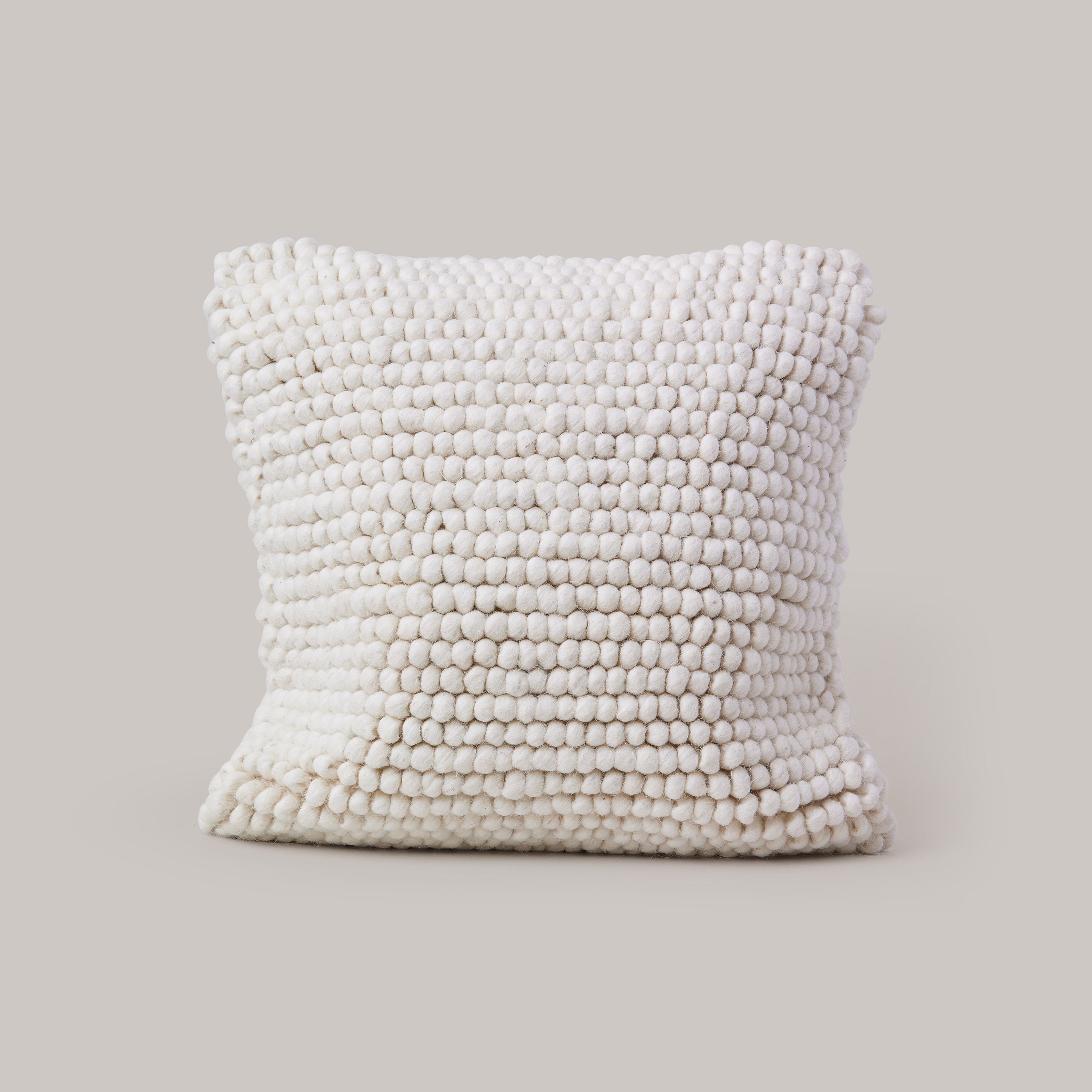 White Wool Cushion